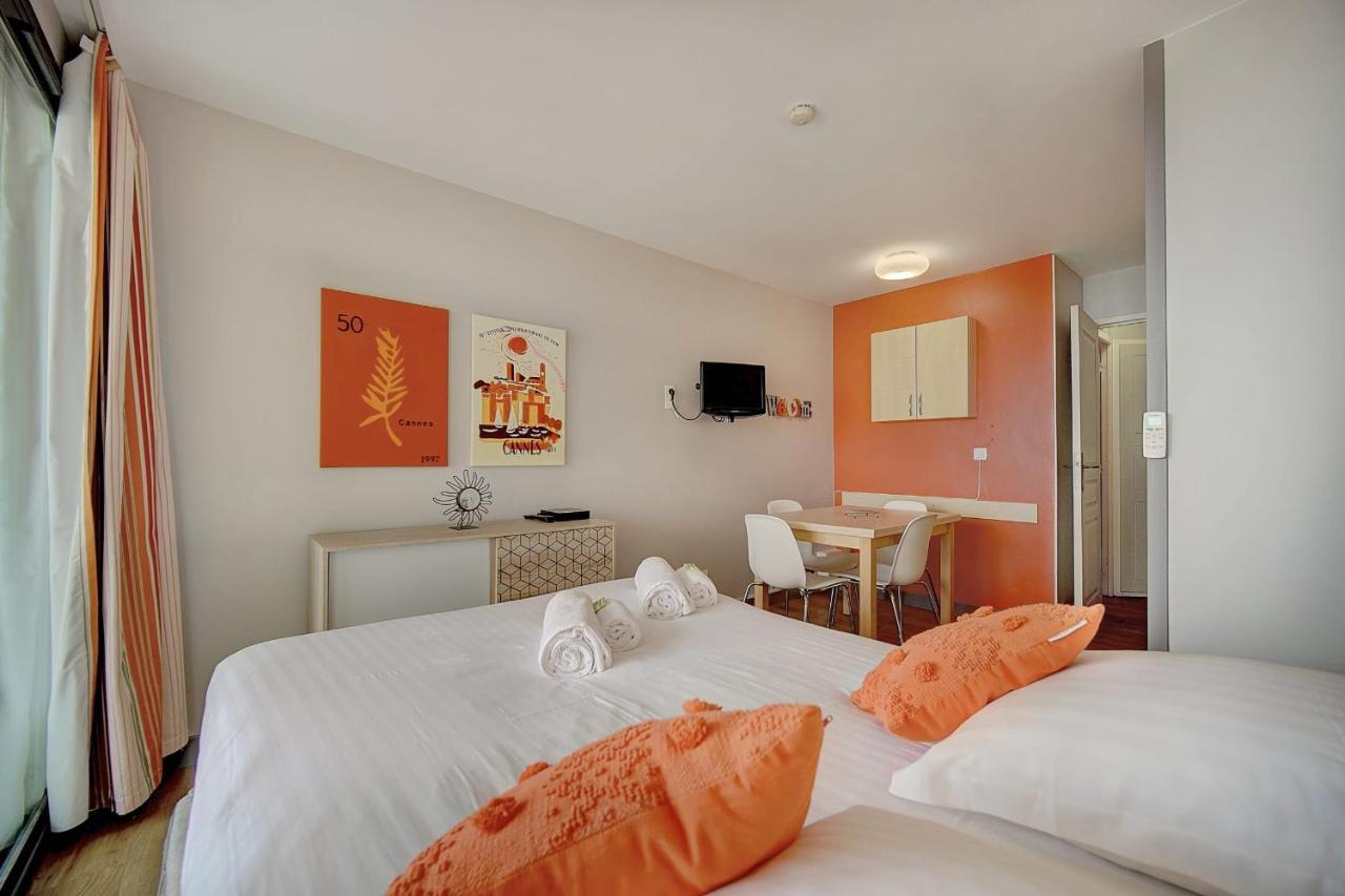 Immogroom - 2 Rooms Sea View - Swimming Pool - Terrace - Parking - Ac 칸느 외부 사진